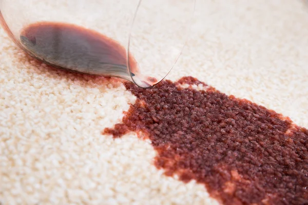 Wine Spilled On Carpet — Stock Photo, Image