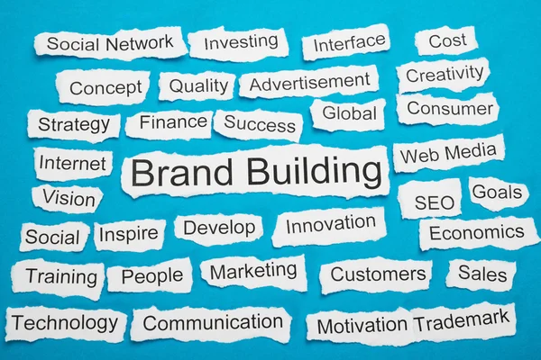 Words Brand Building — Stock Photo, Image
