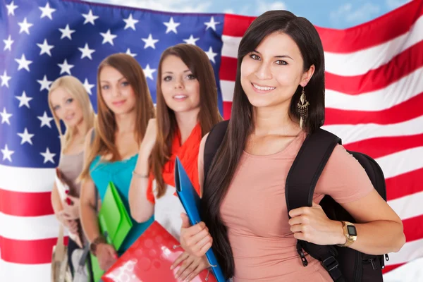 Young Female Students — Stock Photo, Image