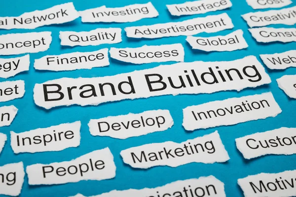 Words Brand Building — Stock Photo, Image