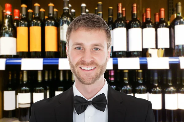 Smiling Male Bartender — Stock Photo, Image
