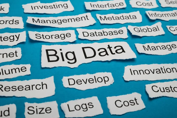 Word Big Data On Paper — Stock Photo, Image