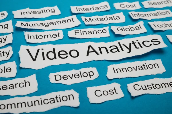 Word Video Analytics — Stock Photo, Image