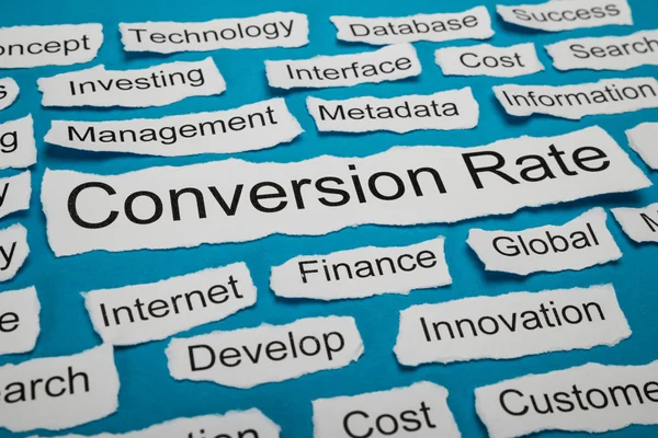 Conversion Rate Text — Stockfoto