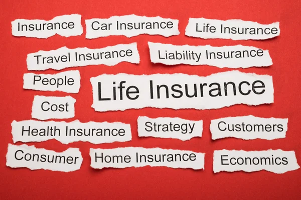 Life Insurance Text — Stock Photo, Image