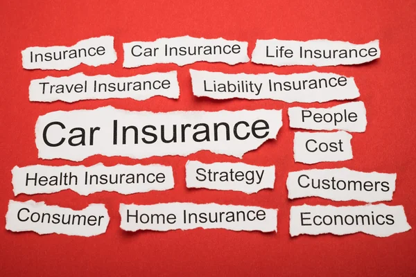 Car Insurance Text — Stock Photo, Image