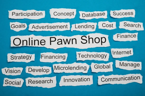 Online Pawn Shop tekst — Zdjęcie stockowe