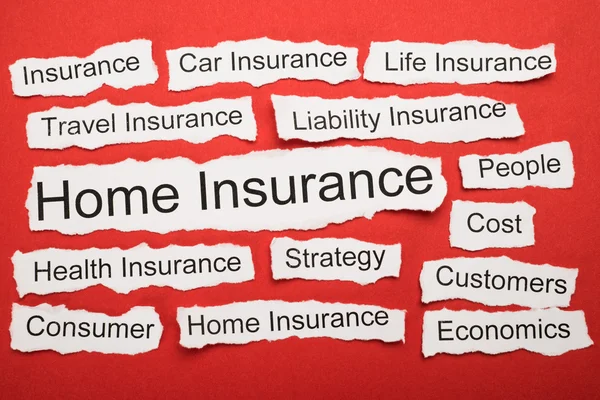 Home Insurance Text — Stock Photo, Image