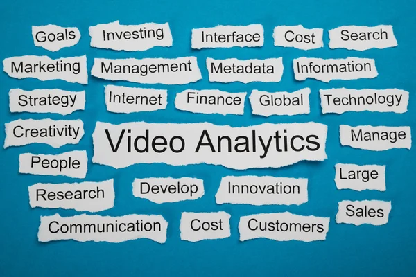 Video Analytics On Paper — Stock Photo, Image