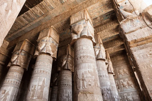 Interior Carved Hypostyle Hall — Stock Photo, Image