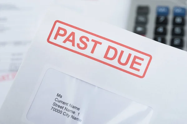 Past Due Envelope — Stock Photo, Image