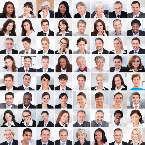 Collage Of Business People — Stock Photo, Image