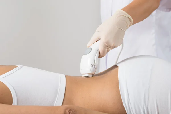 Woman Receiving Laser Treatment — Stock Photo, Image