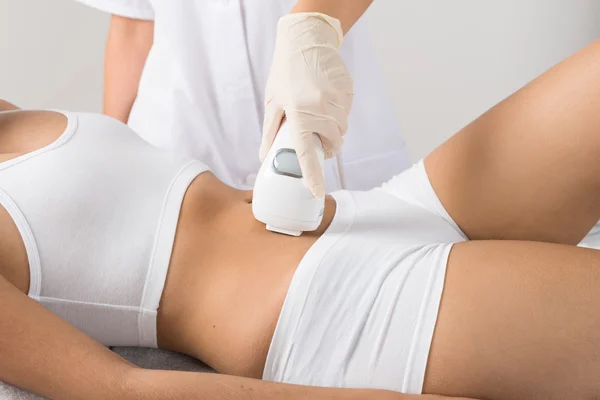 Woman Receiving Laser Treatment — Stock Photo, Image