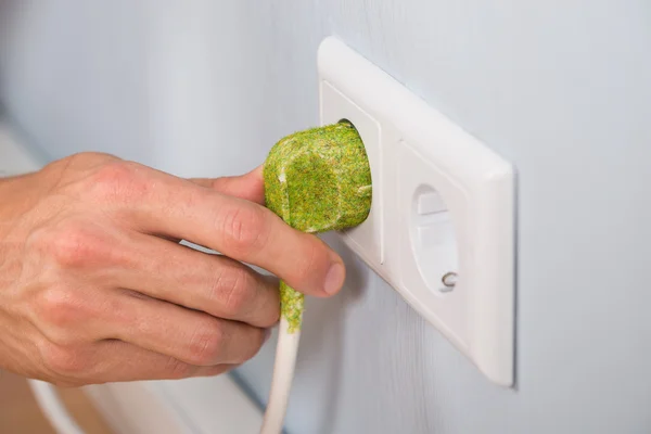 Hand With Electrical Plug — Stock Photo, Image