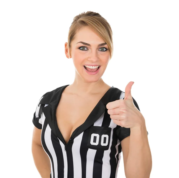 Referee With Thumb Up Sign — Stock Photo, Image