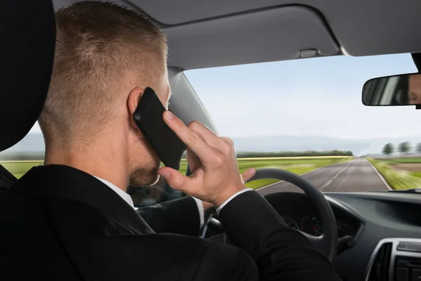 Businessman Talking On Cellphone — Stock Photo, Image