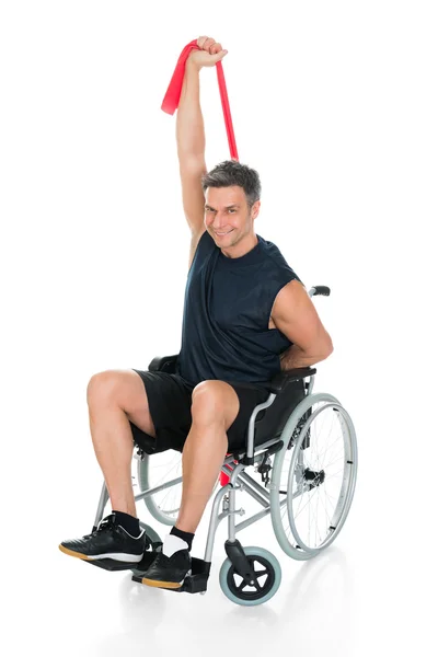 Disabled Man On Wheelchair — Stock Photo, Image