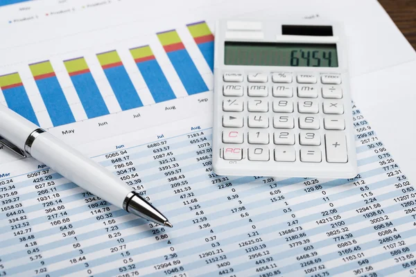 Financial Data Sheet — Stock Photo, Image