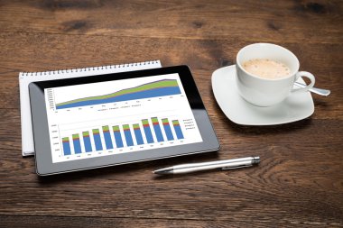 Dijital Tablet gösteren grafik
