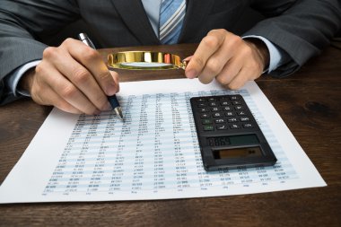Finansal veriler teftiş işadamı