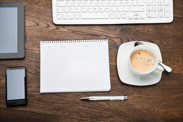 Digital Tablet With Diary — Stock Photo, Image