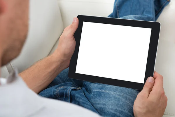 Persoon bedrijf digitale Tablet PC — Stockfoto