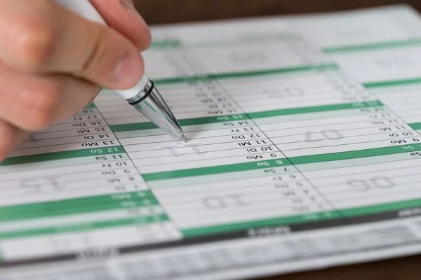 Person Hands Writing — Stock Photo, Image