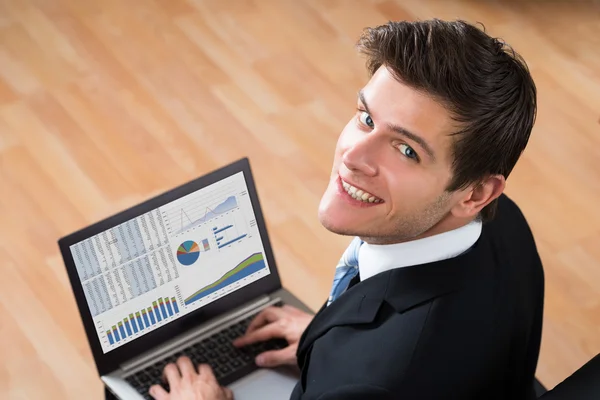 Businessman Analyzing Statistical Data — Stock Photo, Image