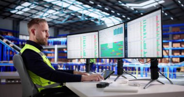 Depo Malzemeleri için Otomatik Hesap Tablosu Kullanımı Verimli Lojistik Yöneticisi.