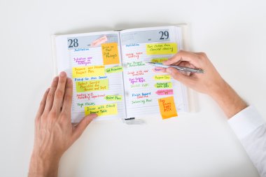 İşadamı yazma Not Diary