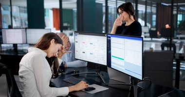 Kriz içindeki ofis ekibi, bütçeden dolayı üzgün, vergiden kafası karışmış. Muhtemel Meslekler: Muhasebeci, İş Analisti