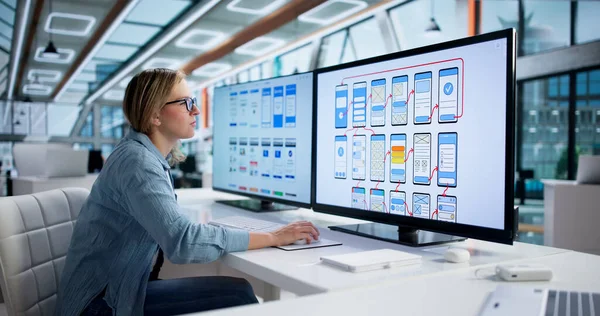 Modern UX / UI Arayüzü ile Etkili Genç Kadın Tasarım Web Sitesi.