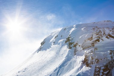 Güneş Oetztal Alpler üzerinden