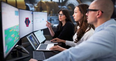 Sanayi Mühendisleri Gaz Türbini Bakımı için 3 boyutlu yazılım kullanıyor.