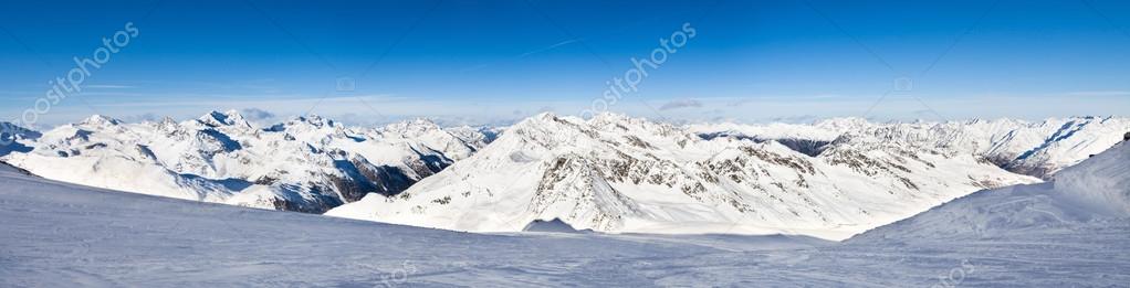 Snowy Alpine Mountains