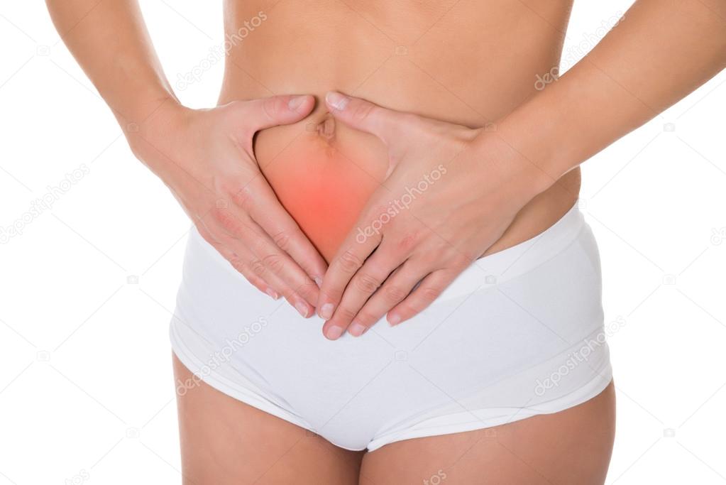 Woman Suffering From Menstruation Pain