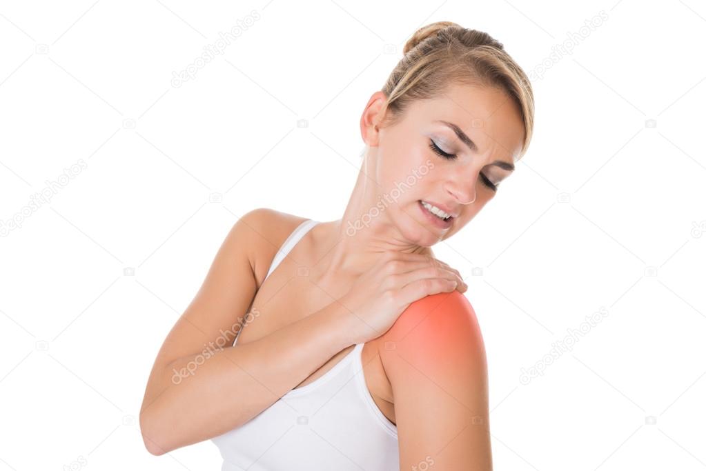 Woman Suffering From Shoulder Pain