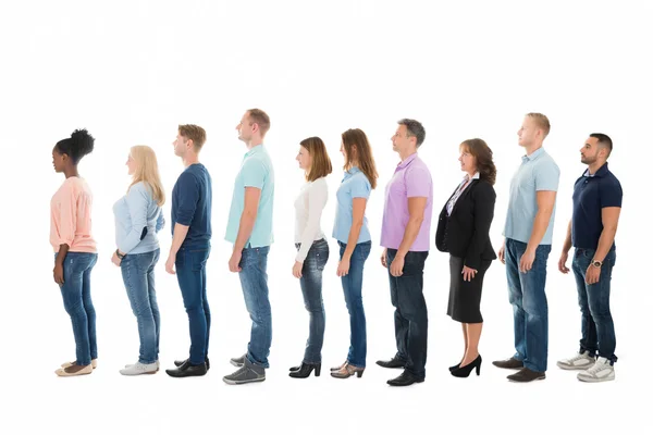 Business People Standing In Row — Stock Photo, Image