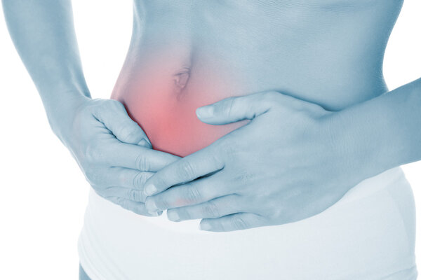 Woman Suffering From Stomach Pain