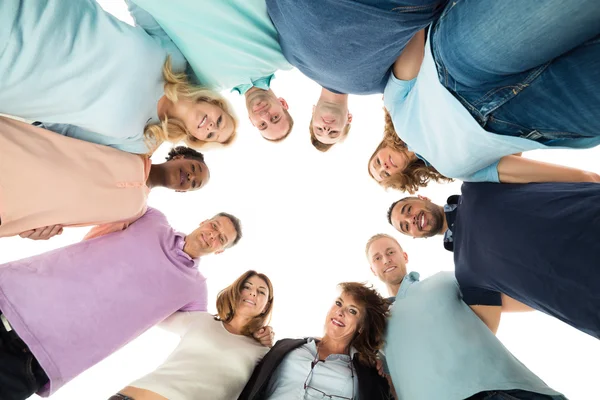 Business People Standing In Huddle — Stock Photo, Image