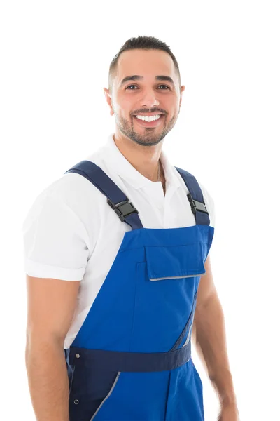 Portrait Of Happy Male Janitor — Stock Photo, Image
