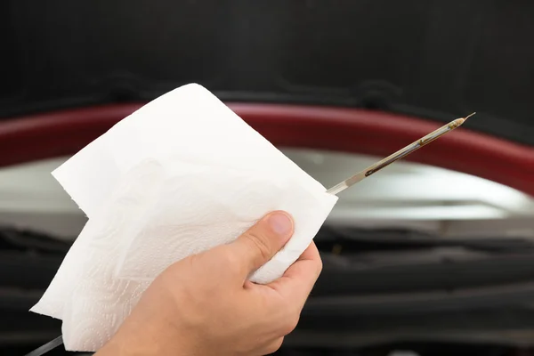 Sujeción de varilla para reparar el coche — Foto de Stock