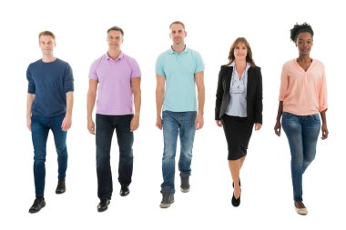 İş adamları Yöneticisi ile yürüyüş