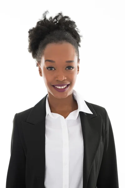 Retrato de mujer de negocios feliz — Foto de Stock