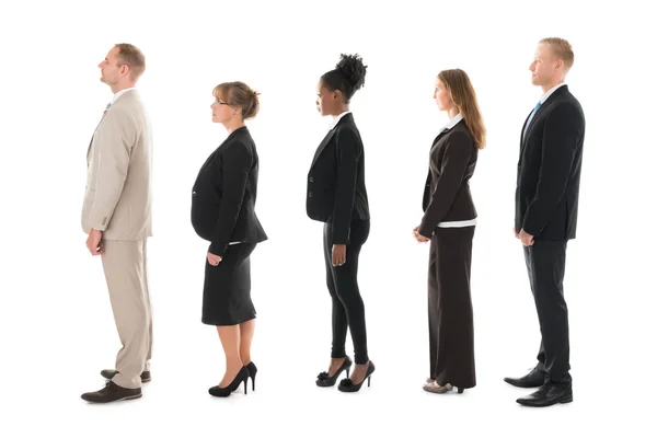 Business Team Standing In Row Stock Picture