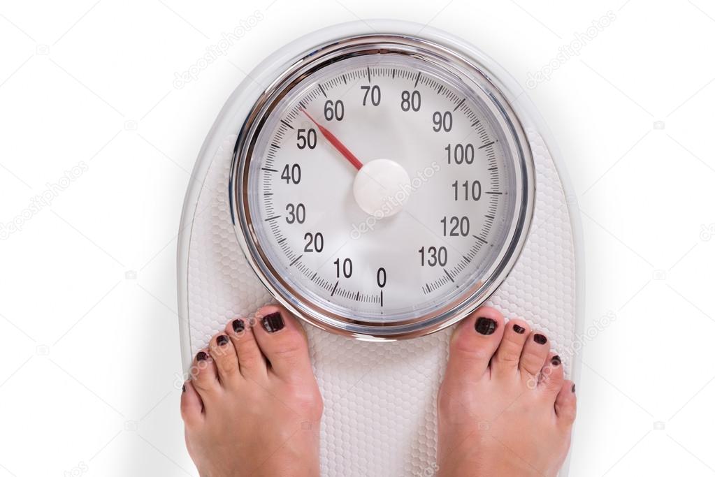 Weighing Scale Over White Background