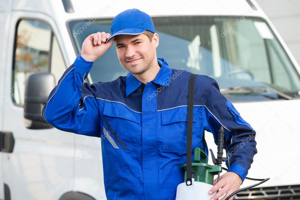 Confident Pest Control Worker — Stock Photo © AndreyPopov 95377218