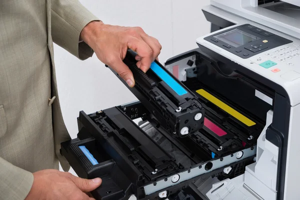 Cartucho de fijación en la máquina de fotocopia — Foto de Stock
