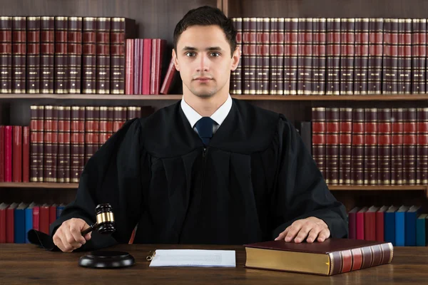 Portrait Of Confident Judge Stock Image